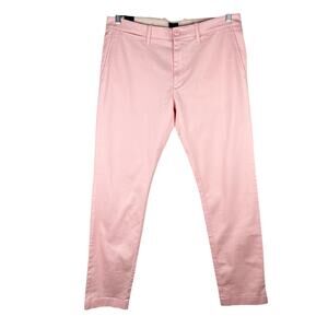 J Crew 484 Slim-Fit Stretch Chino Pant 33 x 32 Pale Pink New